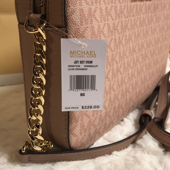 💯🆕Michael Kors crossbody/Wallet Fawn/Ballet💯🆕 - Picture 4 of 7